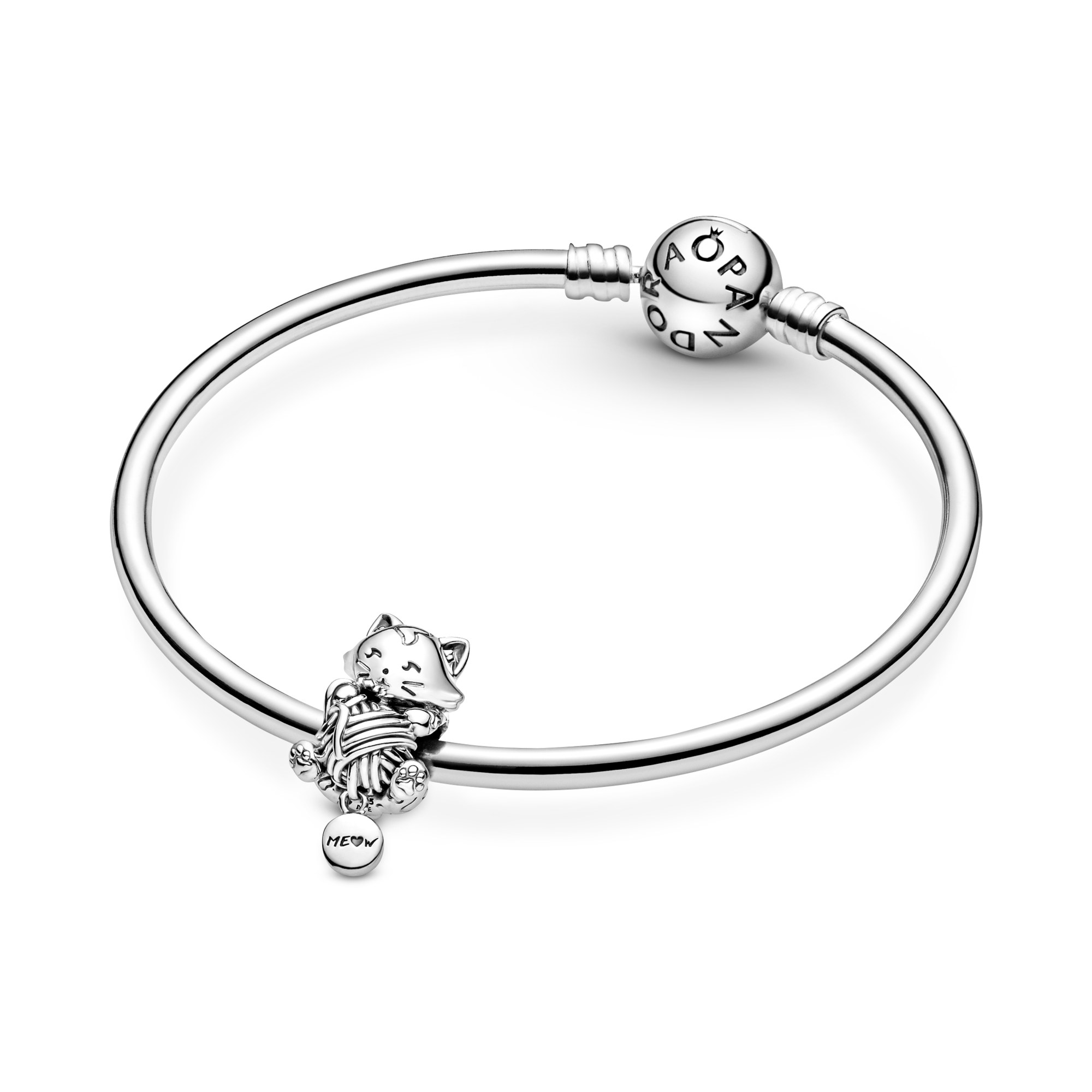 Pandora Silber Kätzchen Silber charm – Ansicht 5
