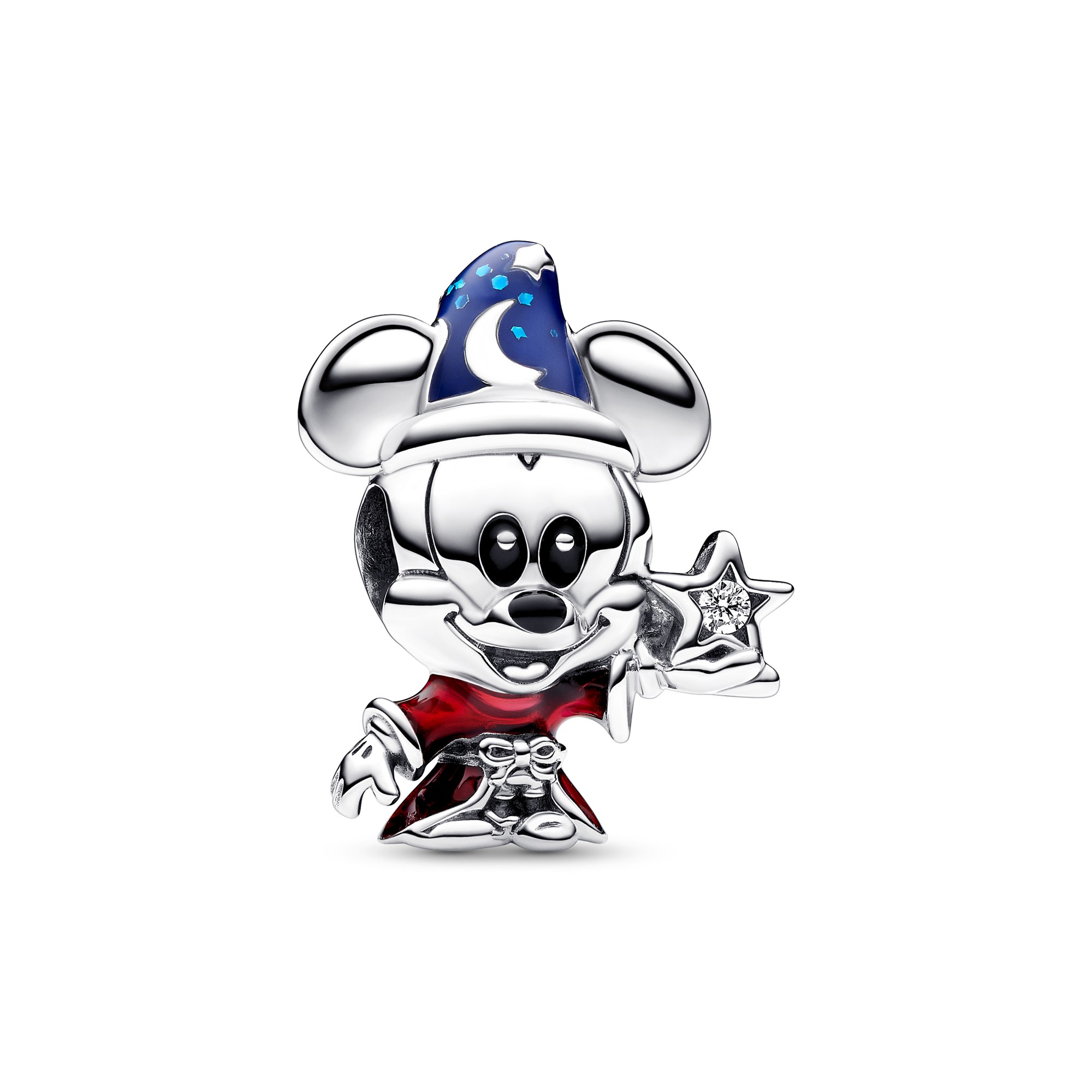 Pandora Disney Zauberlehrling Micky Charm - Sterling Silber - Zirkonia Multicolor