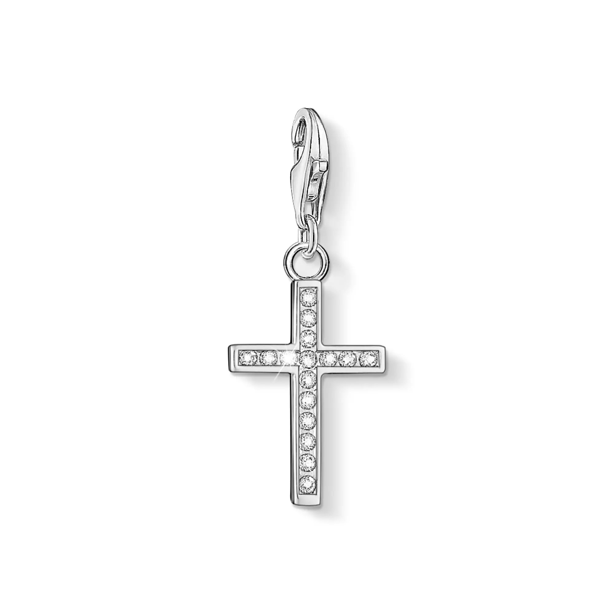 Thomas Sabo Charm-Anhänger Kreuz – Silber – Zirkonia – 28 mm hoch