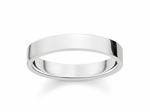 Silberner Ring von Thomas Sabo, Modell TR2112-001-12-52, Größe 52, schlichtes Design, glänzende Oberfläche, ideal für jeden Anlass.