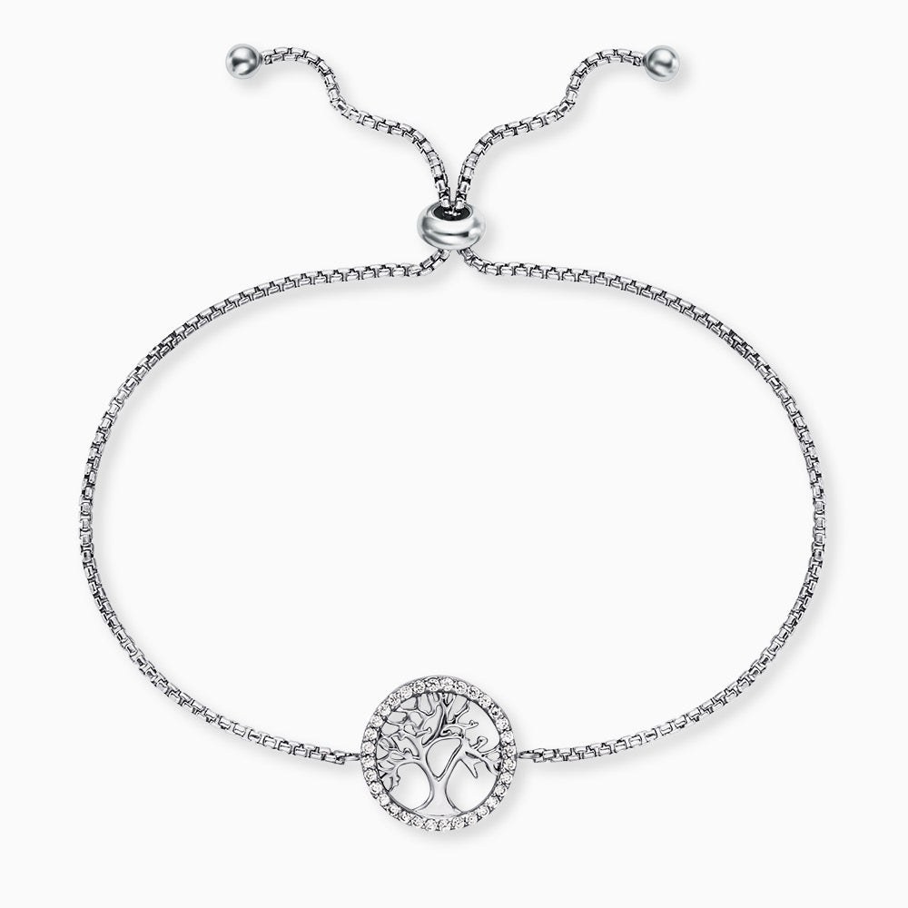 Engelsrufer LEBENSBAUM Armband mit Zirkonia - Silber rhodiniert 24 cm – Ansicht 2
