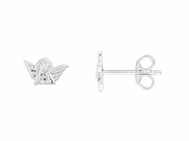 Xenox Sterling Silber Ohrringe XS3480 Schutzengel aus feinem Silber mit detaillierter Engelgestaltung in kleiner Form, idealer Ohrschmuck für stilbewusste Frauen.