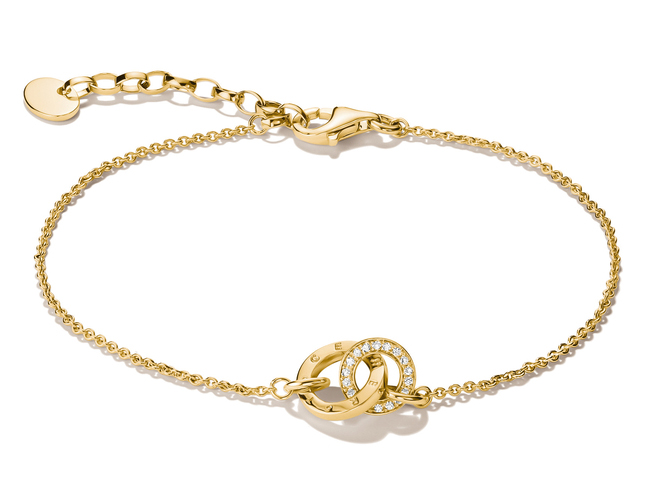 Thomas Sabo Together - A2239-M01-14-L19V Armband - 19 cm - 18K Gelbgold-Vergoldung