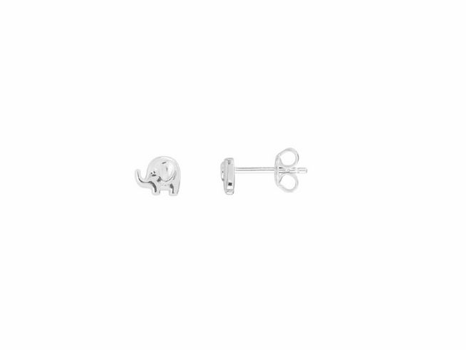 Xenox Sterling Silber Ohrringe XS3499 - EAR CANDIES - Elefant, schlichte und stilvolle Ohrringe in Form eines Elefanten, perfekt für jeden Anlass, hochwertiger Ohrschmuck von Xenox.