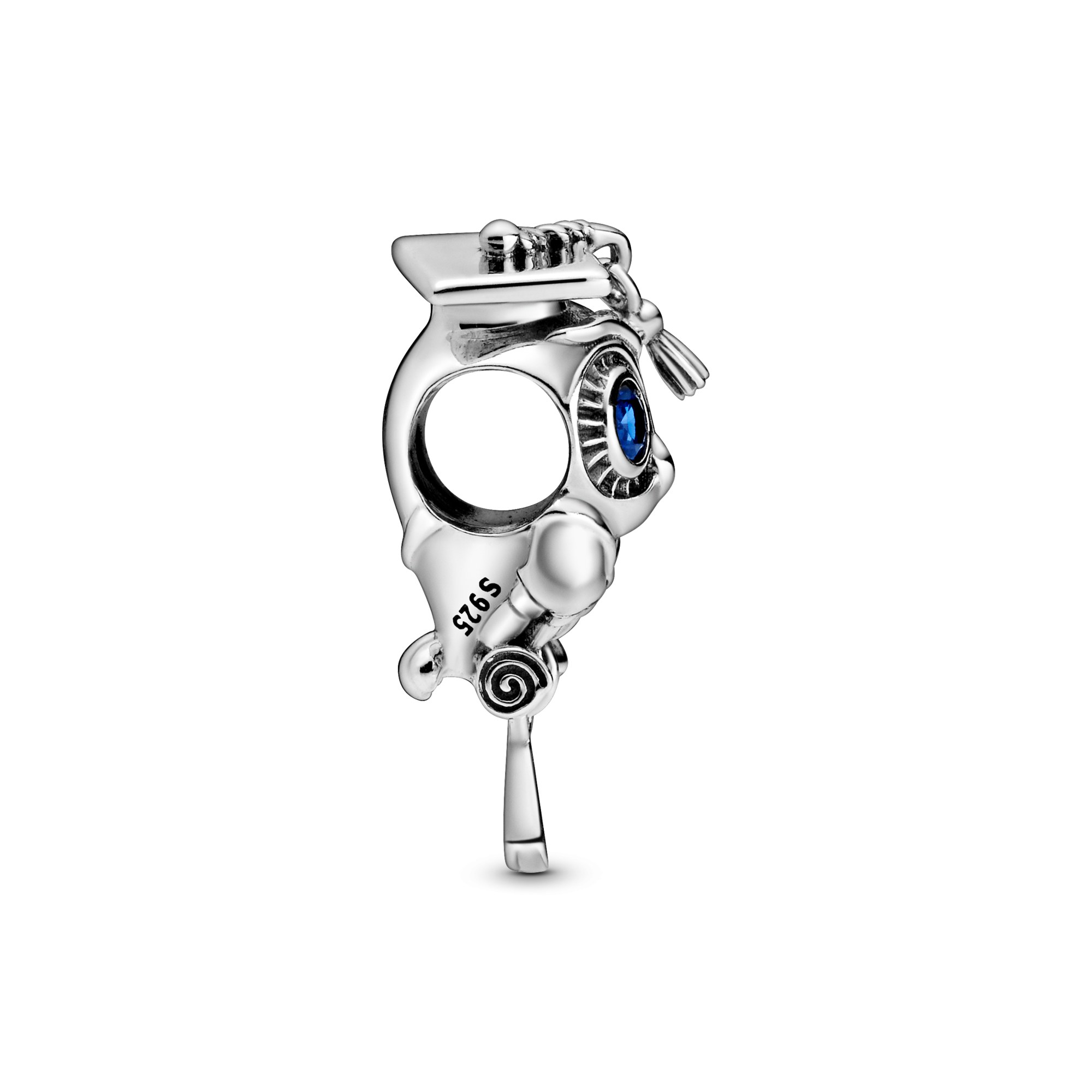 Pandora Silber Charm - Graduation Eule - Crystals – Ansicht 3
