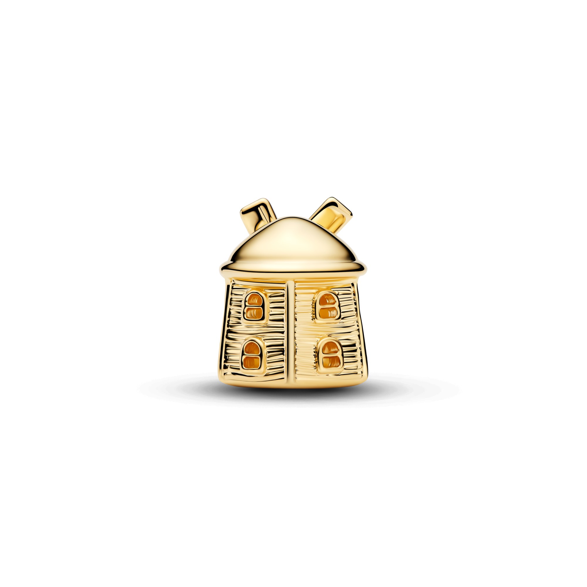 Pandora Windmühlen-Charm Zirkonia - Gelbgold Vergoldung – Ansicht 3