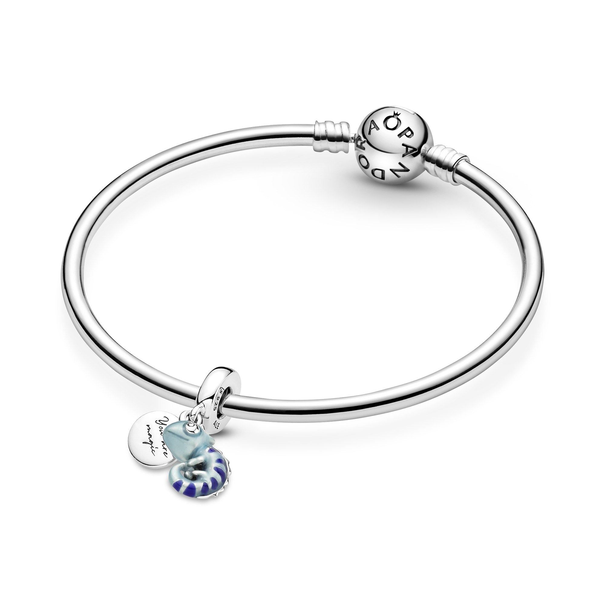 Pandora Farbwechselndes Chamäleon Charm-Anhänger - Sterling Silber & Emaille Multicolor Ansicht 4 – Ansicht 4
