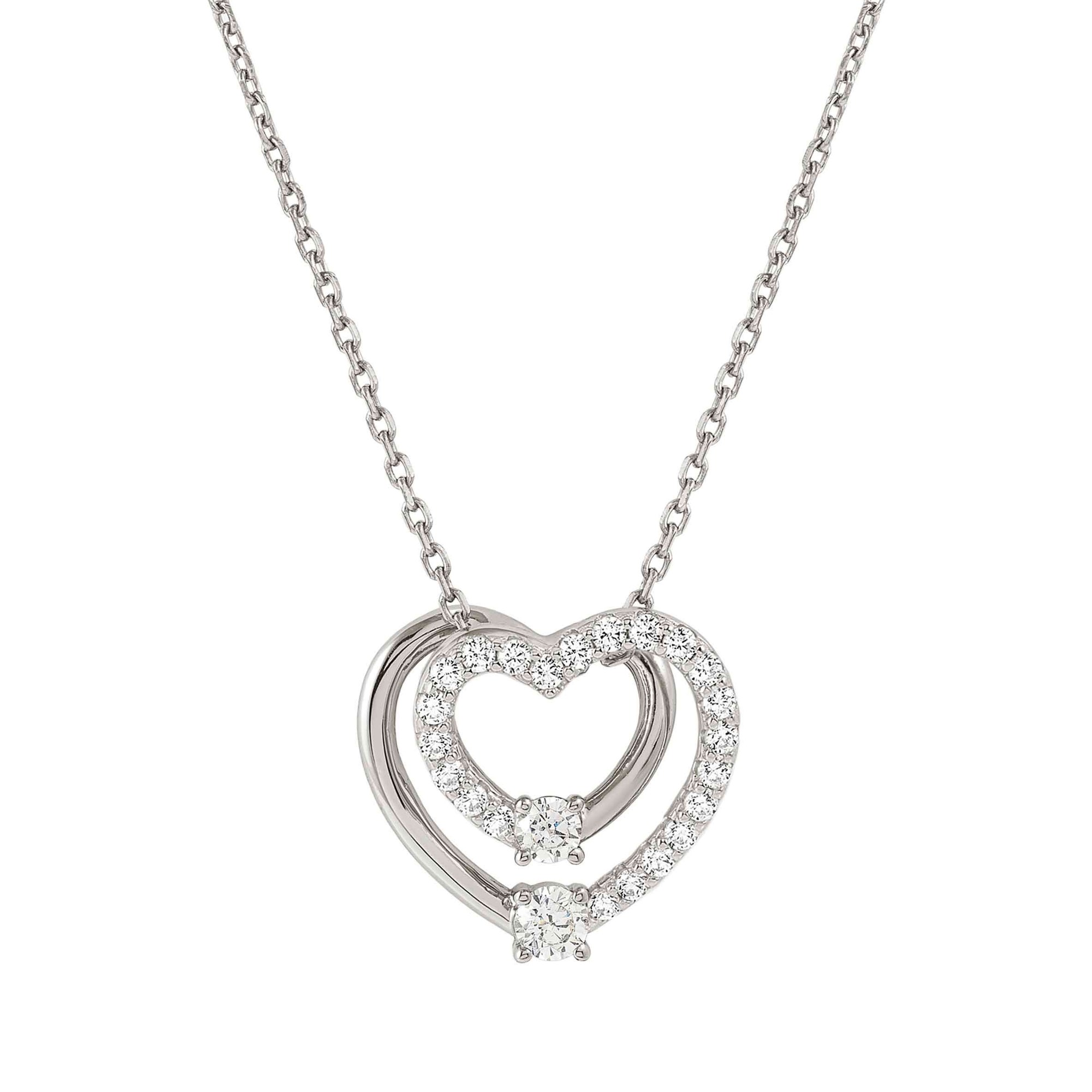 Nomination Halskette CosmicLove in Silber mit Herzen und Cubic Zirkonia – 40–44 cm – Ansicht 2
