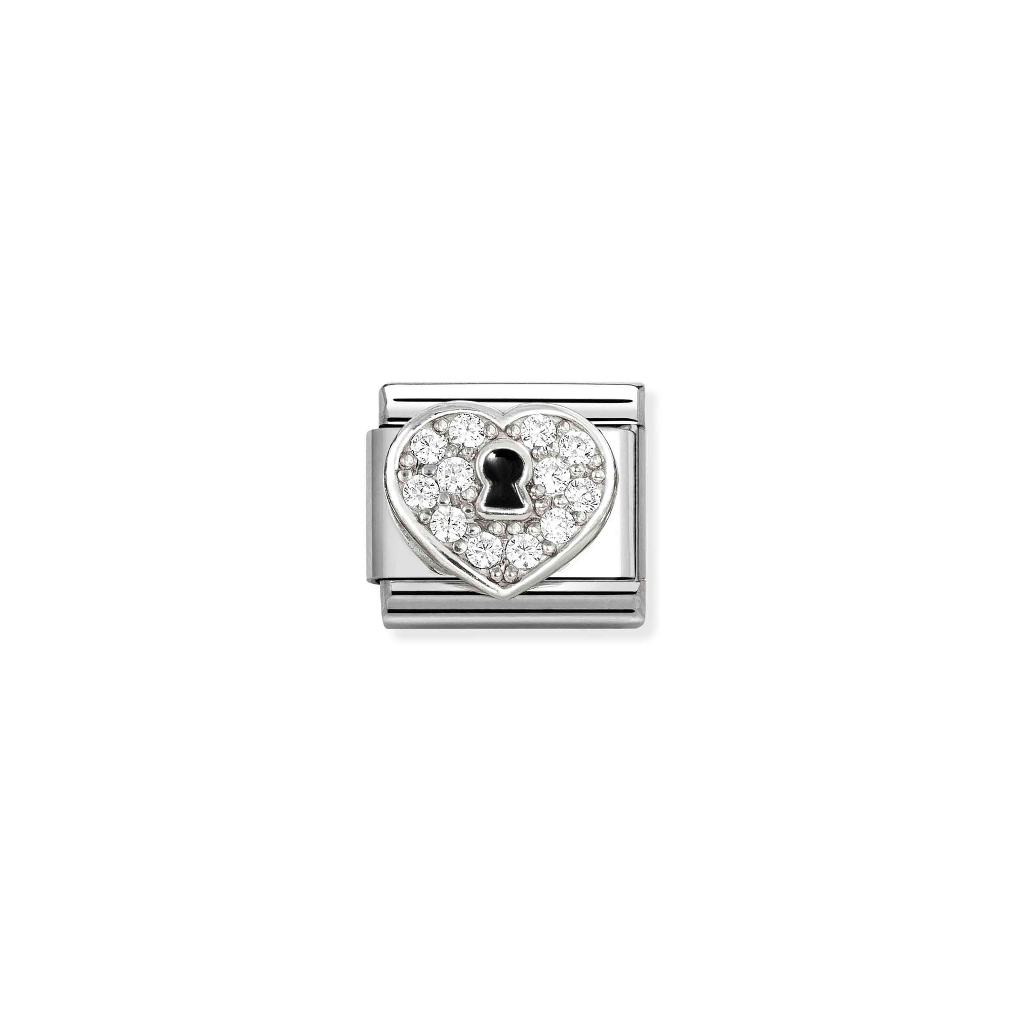 Nomination CLASSIC Element - Sterling Silber - Zirkonia - Herzschloss - Weiß – Ansicht 2