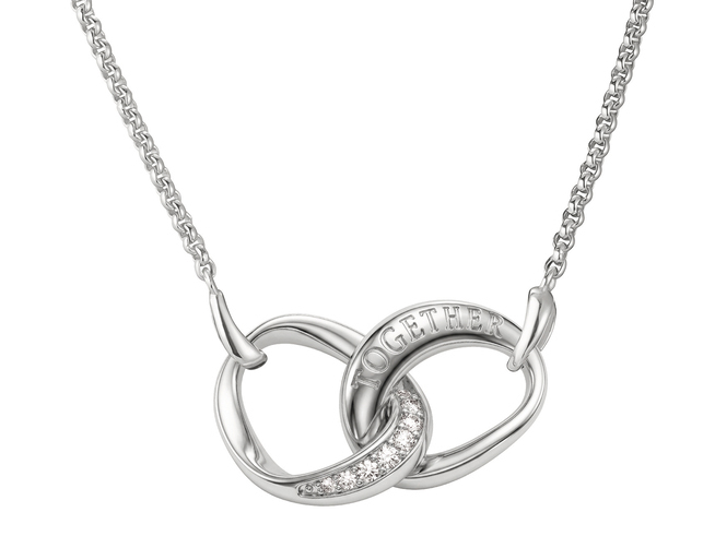 Thomas Sabo Together - KE2380-051-14-L45V - Halskette - 45 cm - Sterling Silber recy. & Zirkonia