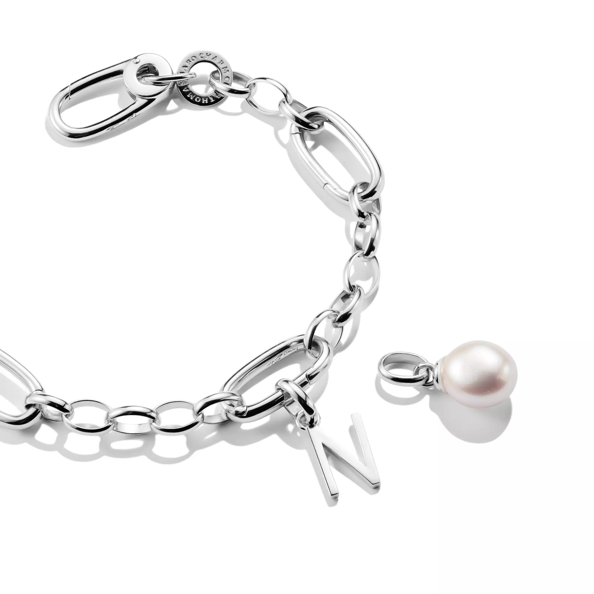 Thomas Sabo Connect - Buchstabe N - Charm mit Öse - Silber – Ansicht 3