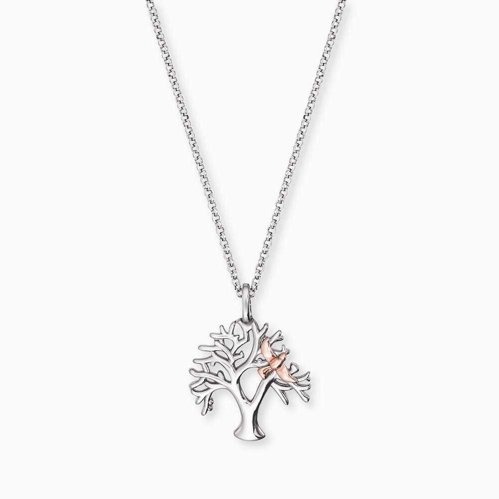 Engelsrufer LEBENSBAUM Kette Bicolor - Silber rhodiniert 42 cm – Ansicht 2