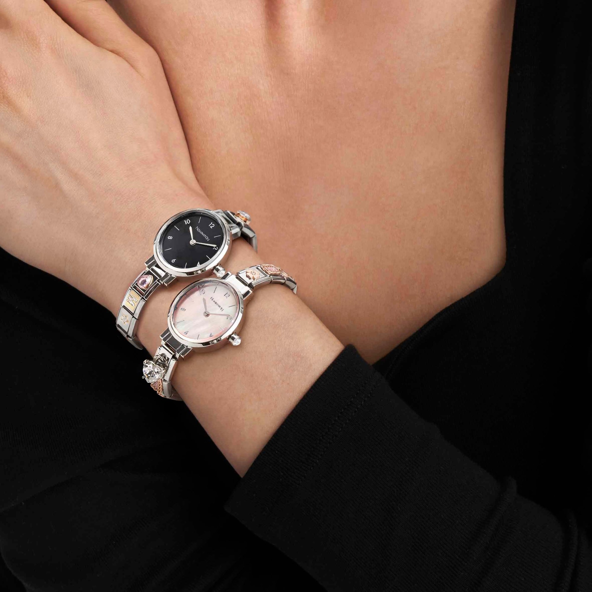 Nomination Uhr - Schwarz Uhr - PARIS – Ansicht 2