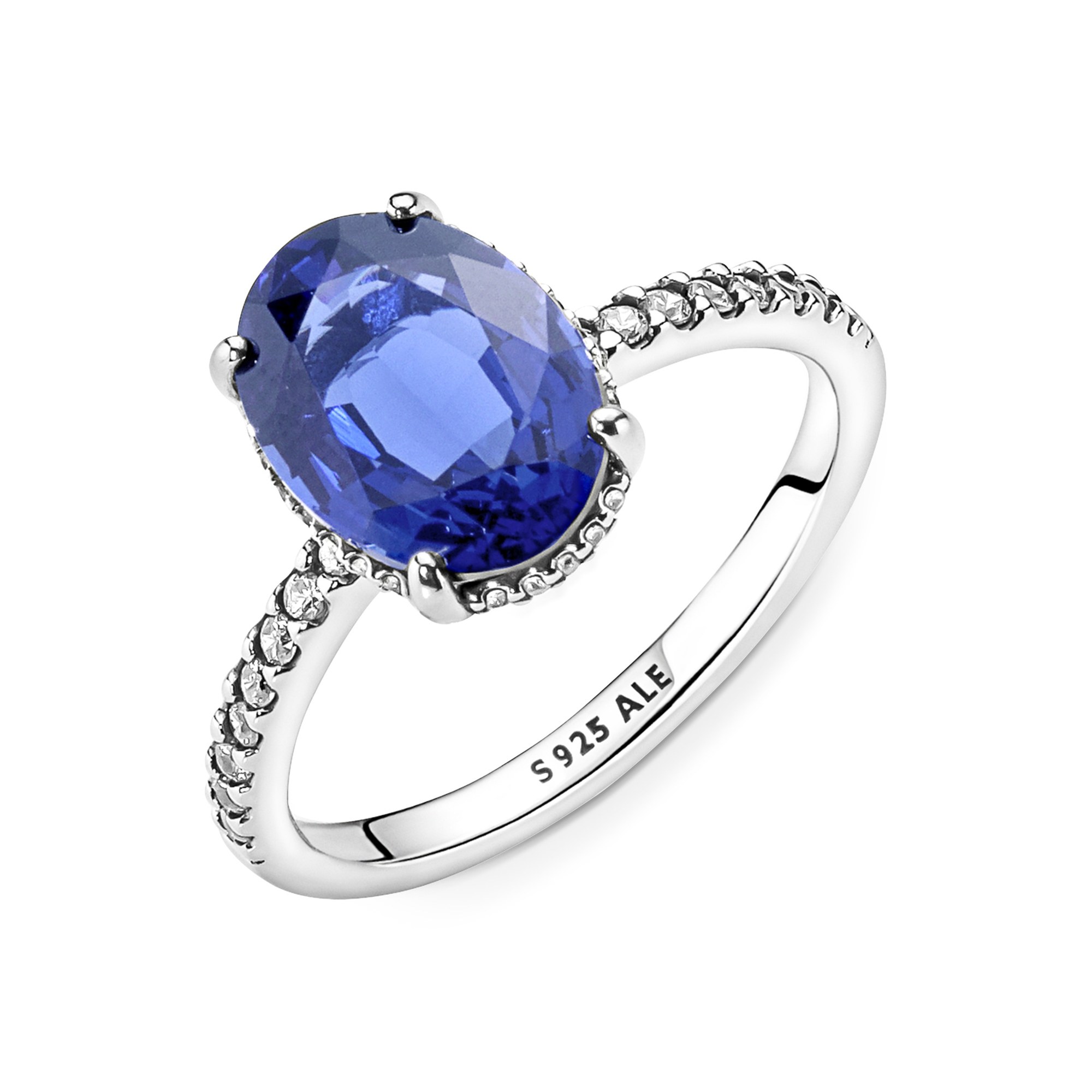 Pandora Ring - Funkelnder Statement Halo - Sterling Silber - Kristall - Bunt Ansicht 4 – Ansicht 4