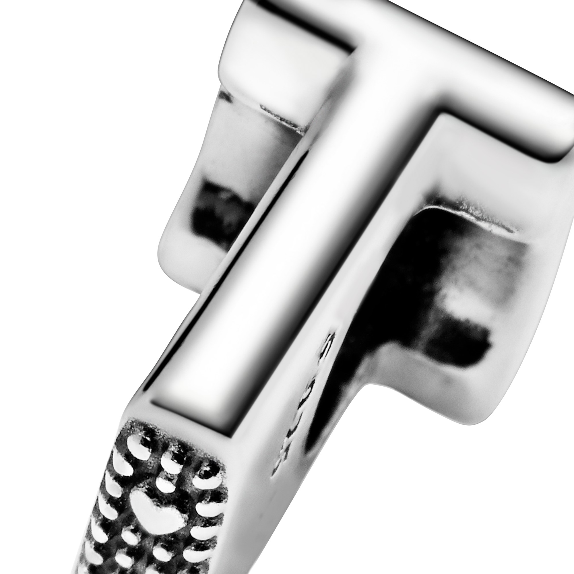 PANDORA Charm - Buchstabe T - Letter T - 925 Sterling Silber – Ansicht 4