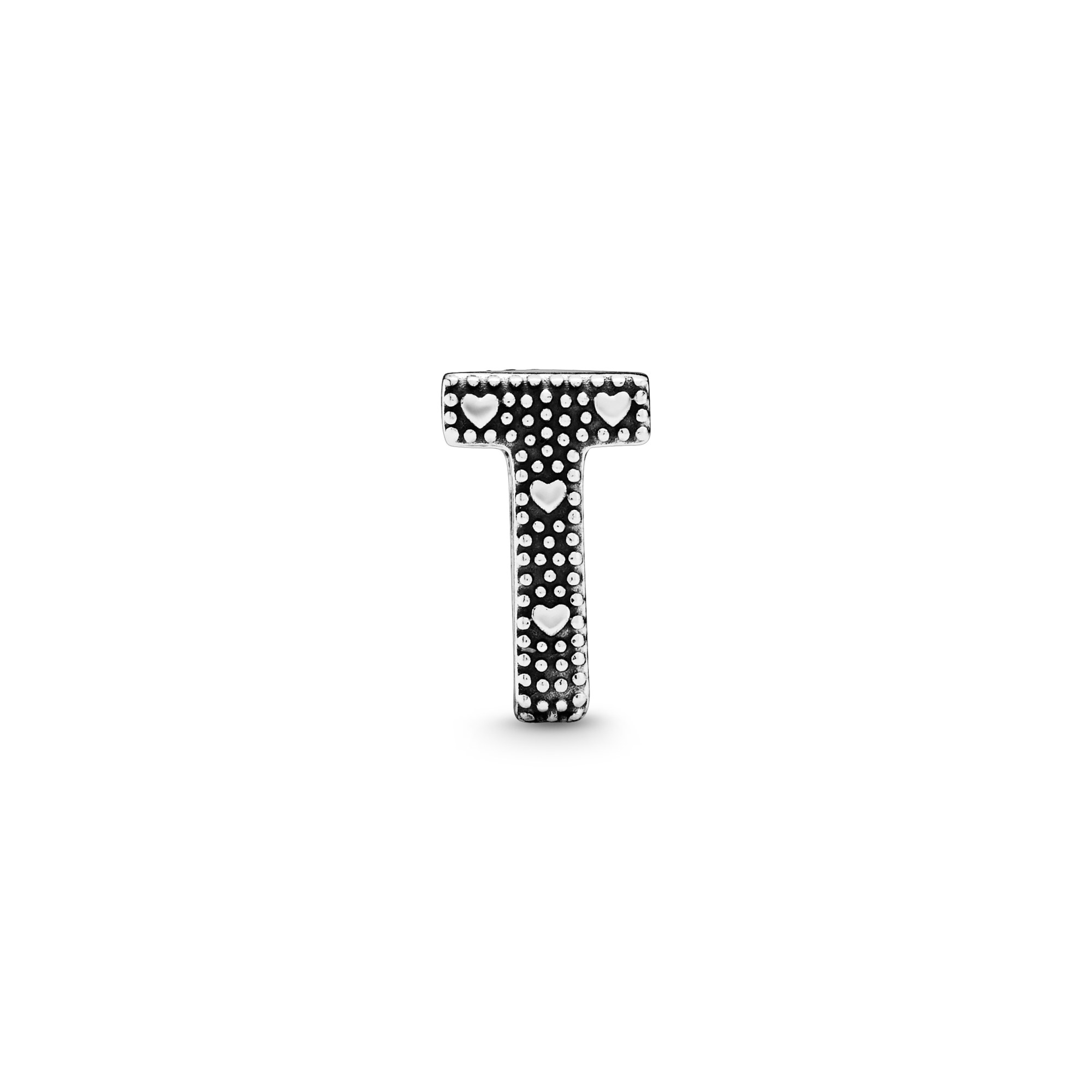 PANDORA Charm - Buchstabe T - Letter T - 925 Sterling Silber – Ansicht 2