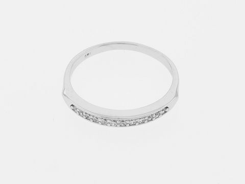 Ring Silber rhod. Gr. 52, dezent gestaltet mit Zirkonia, Hersteller Juwelier Harnisch, elegantes Design bis Größe 52 oder 16,5. Ideal für jeden Anlass.