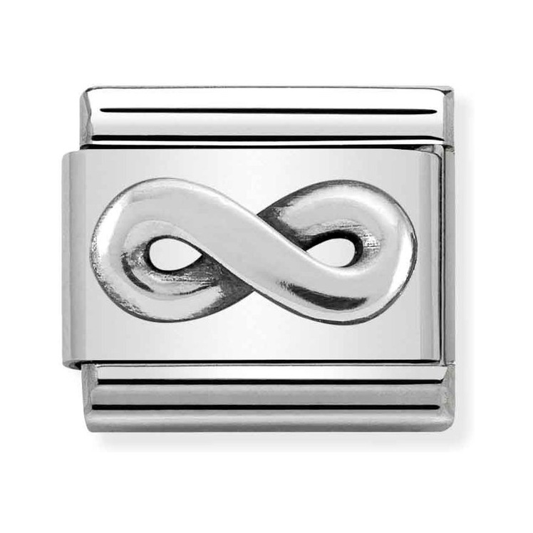 Nomination Composable Classic Charm Unendlichkeit - Edelstahl, Sterling Silber