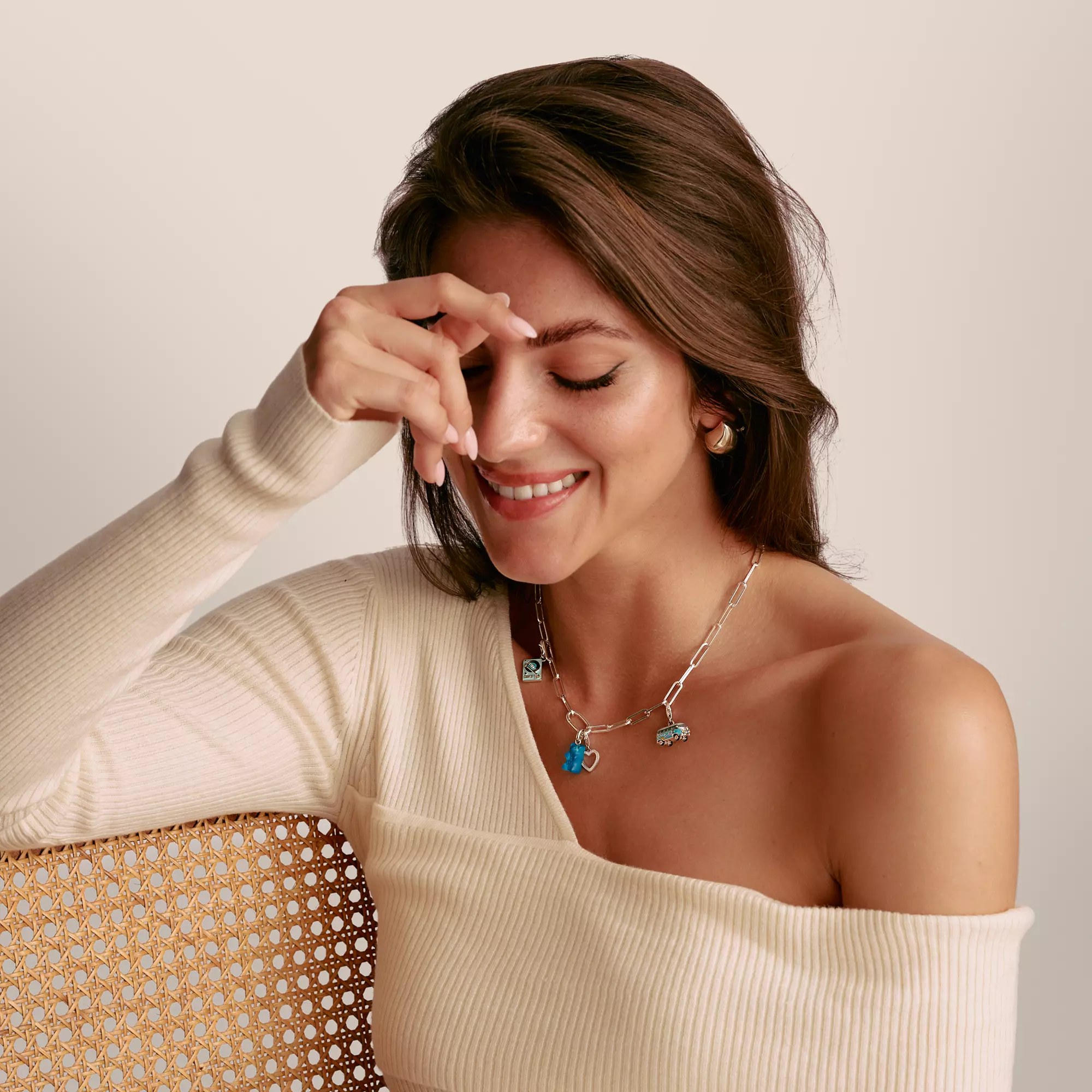 Thomas Sabo Connect - HARIBO - Blau - Charm mit Öse - Silber + Glas – Ansicht 3