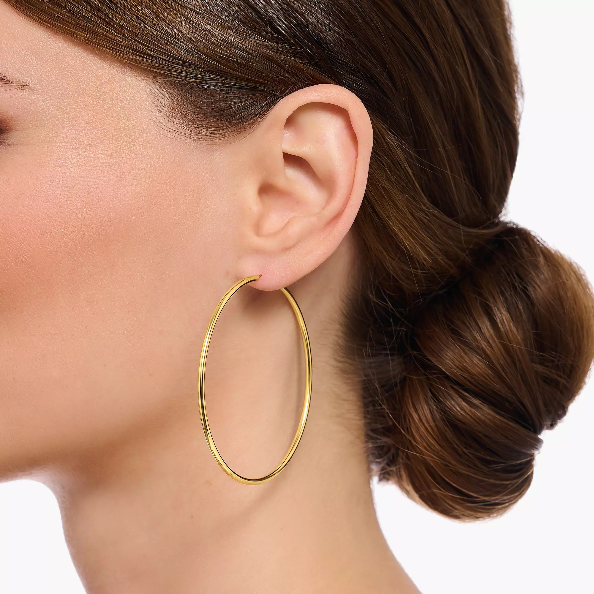 Thomas Sabo Creolen - Große Creolen - Silber Gelbgold verg. – Ansicht 2