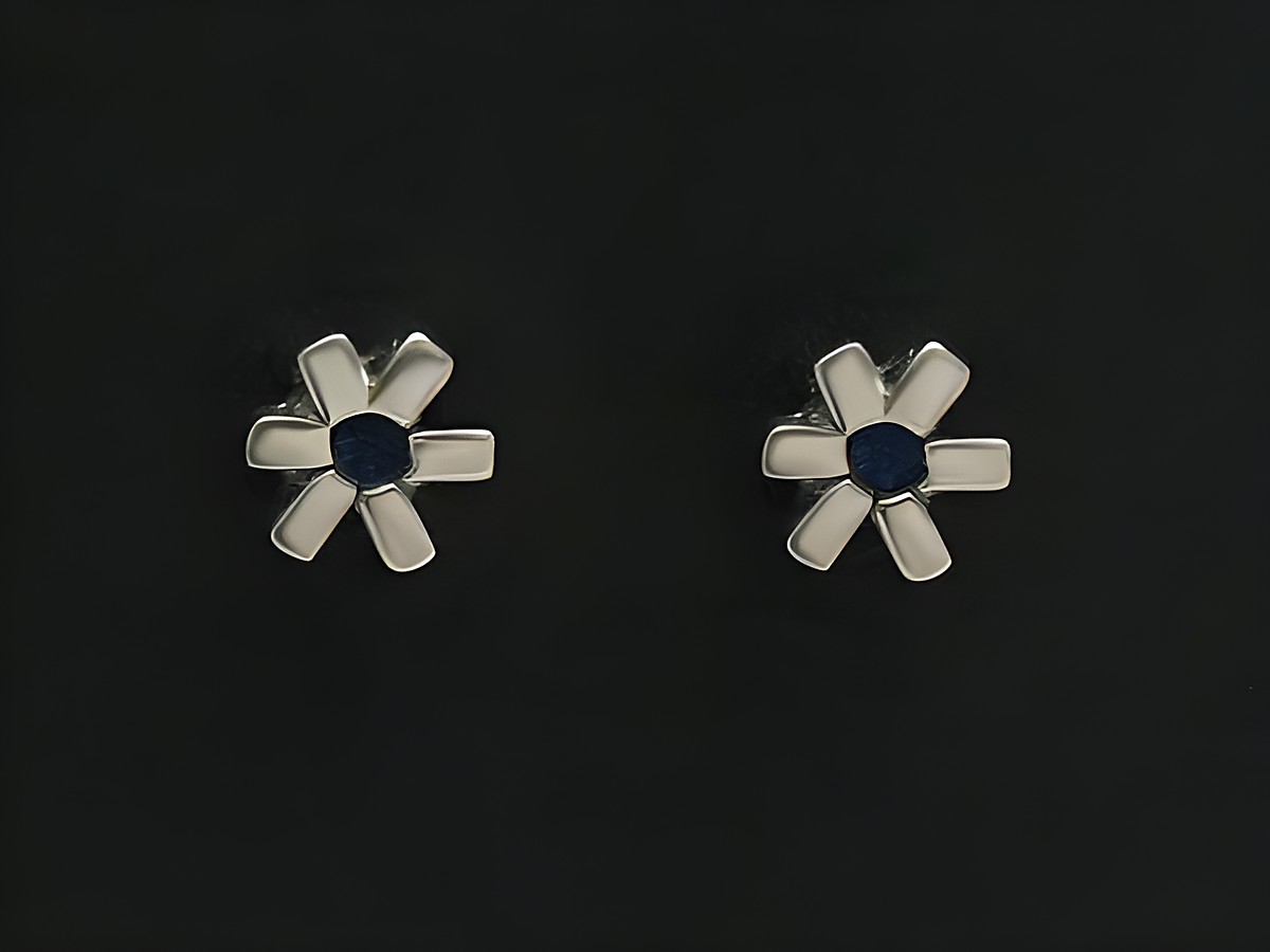 Weiße Gold Ohrstecker elegant mit Saphir Ohrringe von Juwelier Harnisch, stilvoll und zeitlos gestaltet, ideal für besondere Anlässe oder als Geschenk.