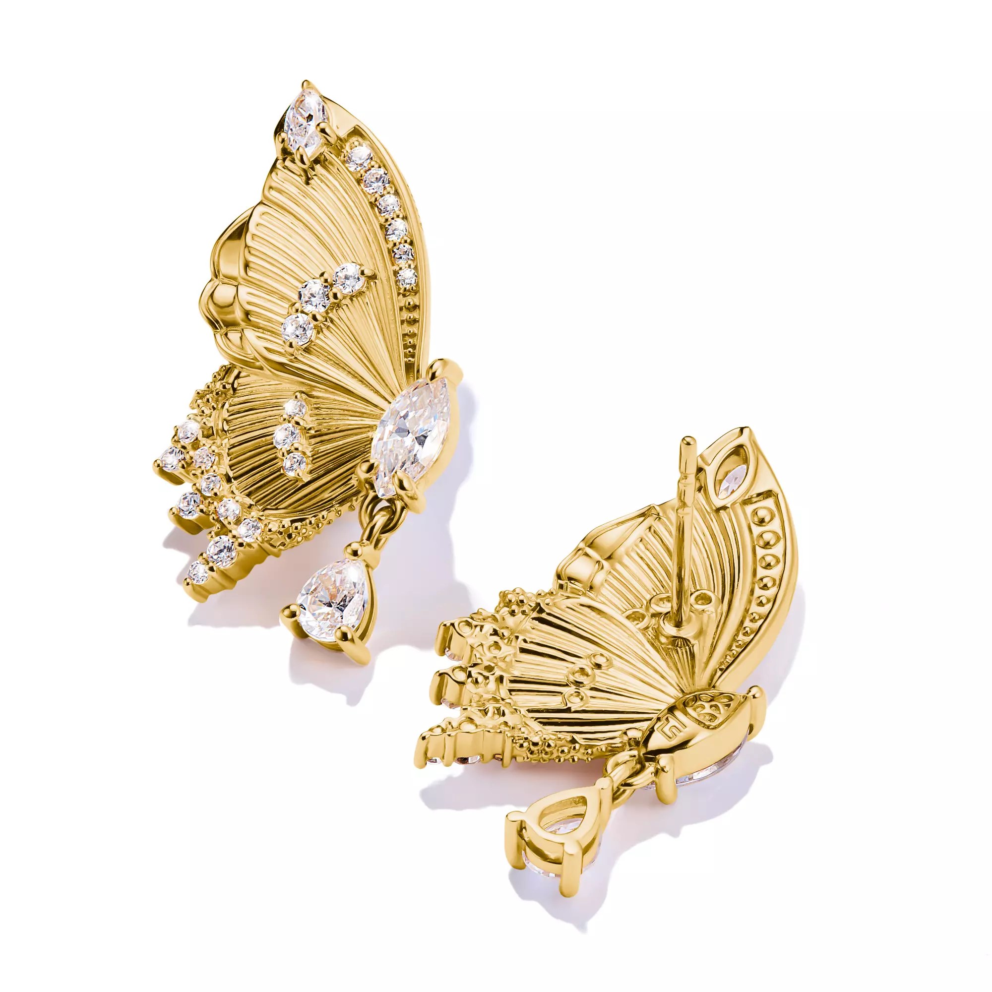 Thomas Sabo Ohrringe - Butterfly - Schmetterling - Blooming Skies - Silber vergoldet – Ansicht 3
