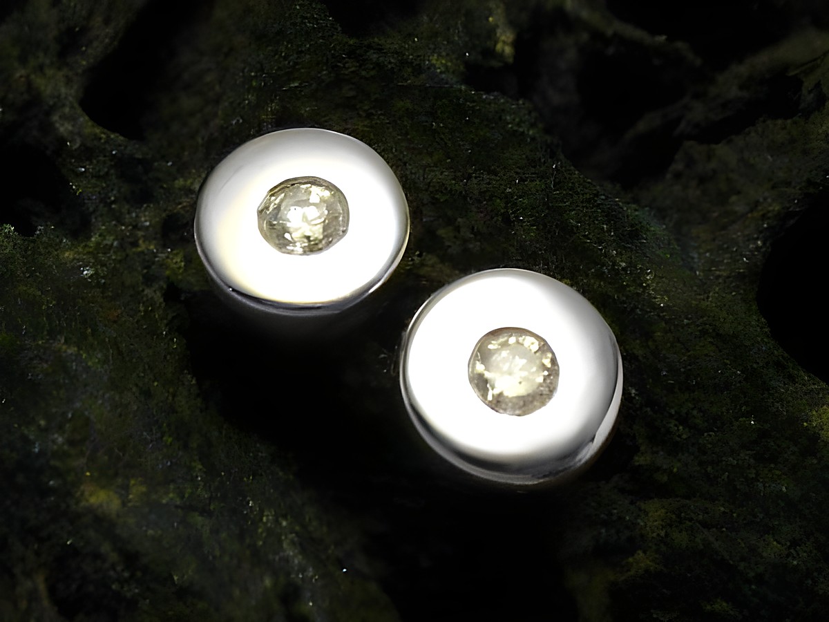 Elegante Ohrringe aus 585 Weißgold mit Diamanten, gefertigt vom Juwelier Harnisch, exquisite Verarbeitung und zeitloses Design, perfekt für besondere Anlässe und den Alltag.