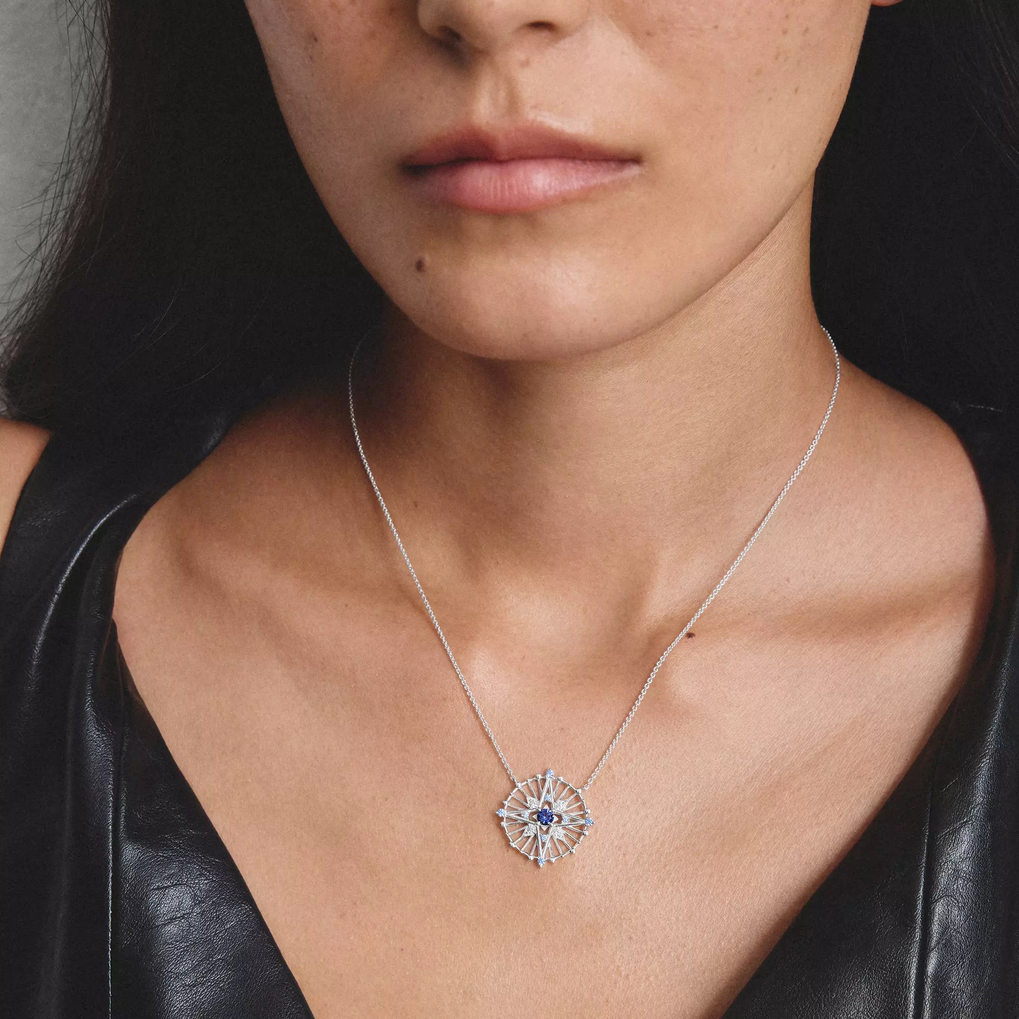 Thomas Sabo Midnight Sky - Kette - 925 Sterling Silber - Zirkonia - Nanokristall blau - 45 cm – Ansicht 5