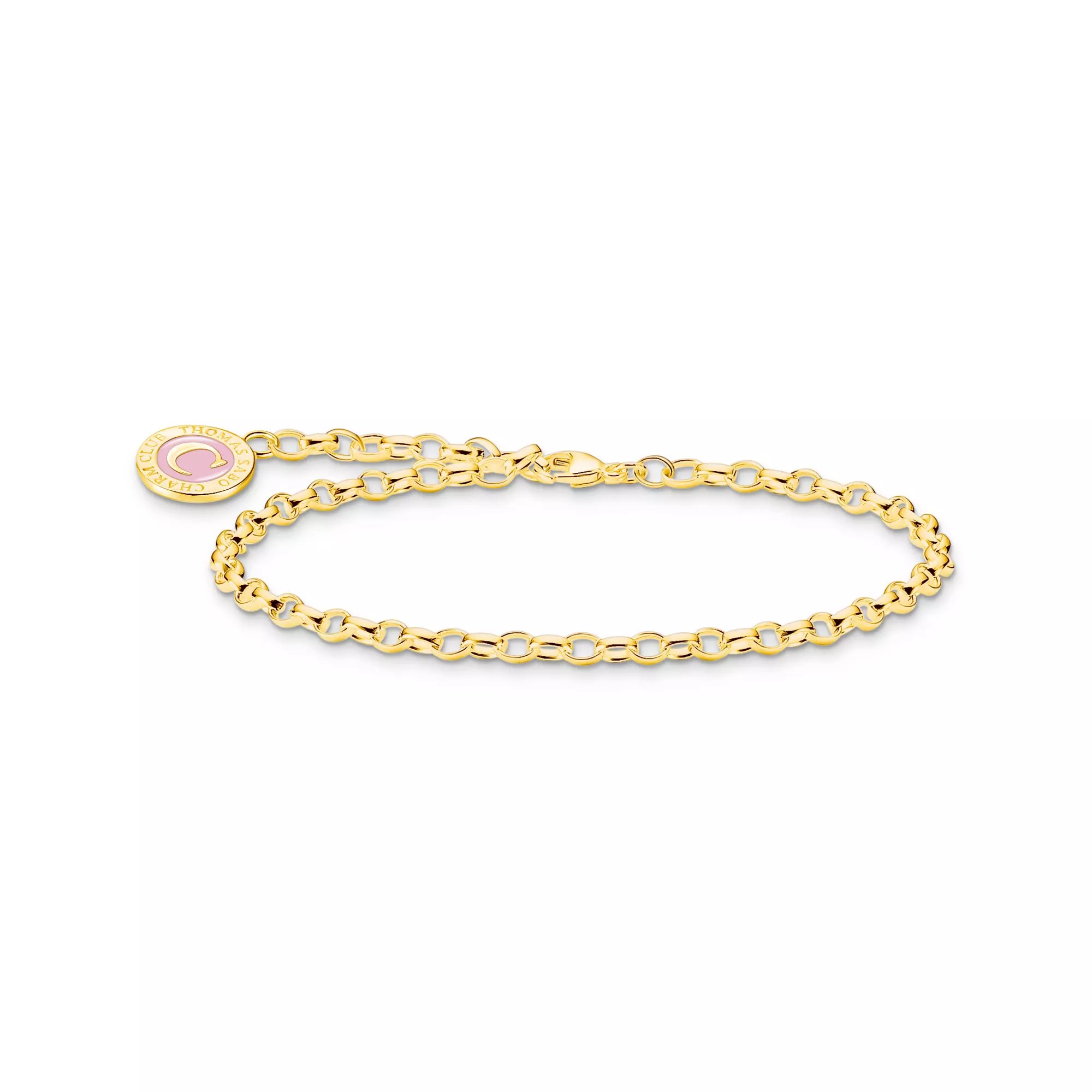 Thomas Sabo Armband - Weitanker - Silber Gelbgold verg. & Kaltemail - 13 cm