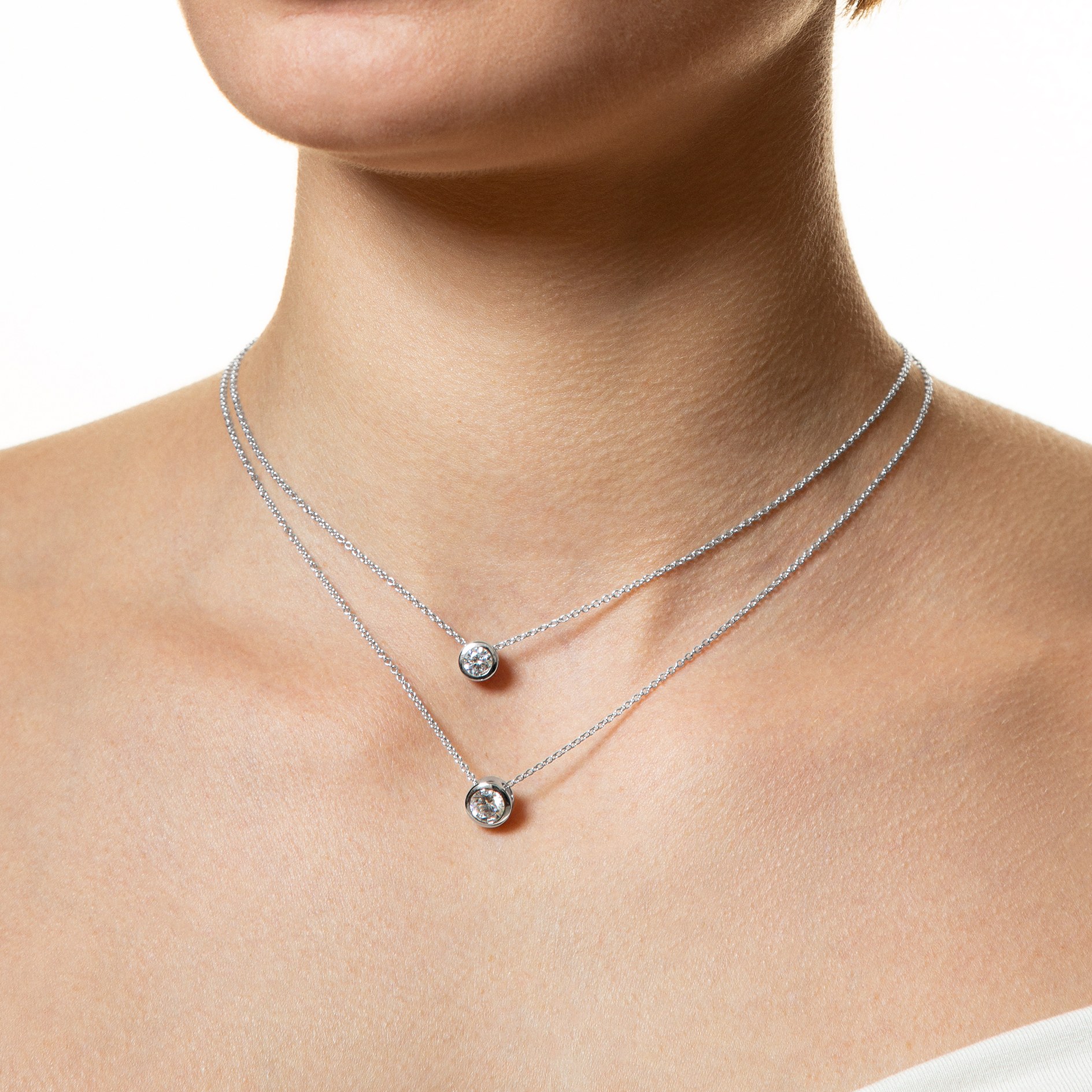 XENOX Sterling Silber Kette XS7281 - 40-45 cm - ZARGE SILBER - Ankerkette - Zarge – Ansicht 2
