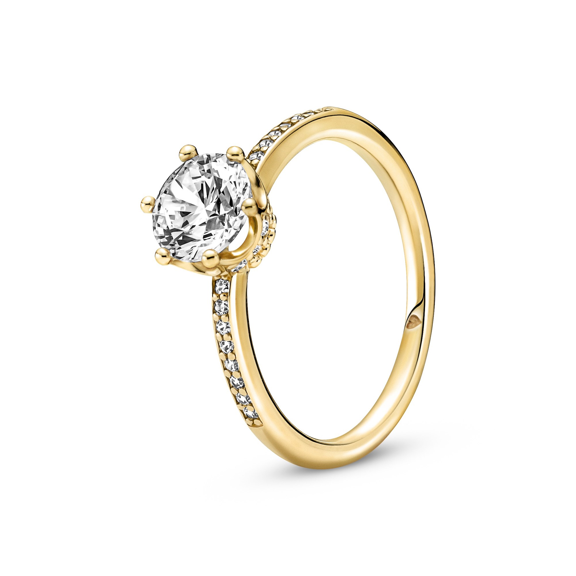 Pandora 168289C01-54 Ring - Gelbgold Verg. - Zirkonia