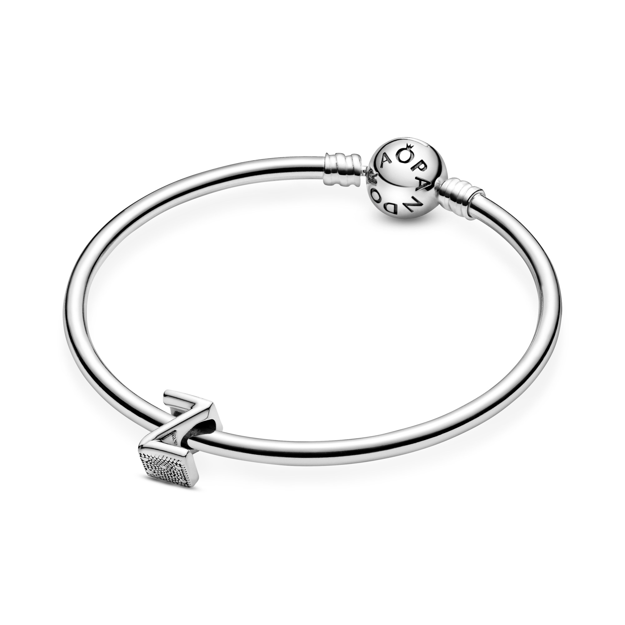 PANDORA Charm - Buchstabe Z - Letter Z - 925 Sterling Silber – Ansicht 5