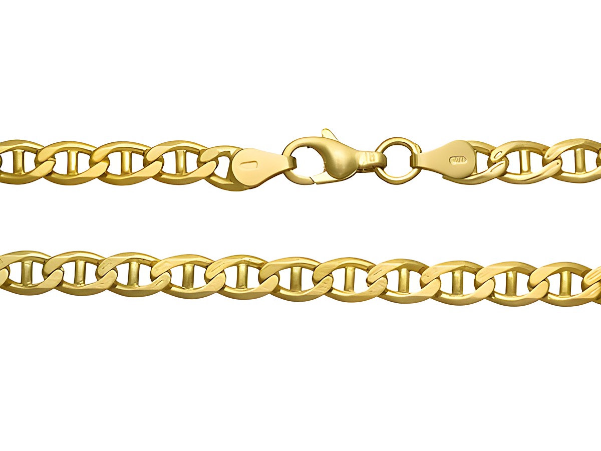 Gold Kette aus 333 Gold im Stäbchenpanzer Design, Länge 50,5 cm, Hersteller Juwelier Harnisch, geeignet für Größen bis 55 cm. Hochwertige Verarbeitung und elegantes Aussehen.