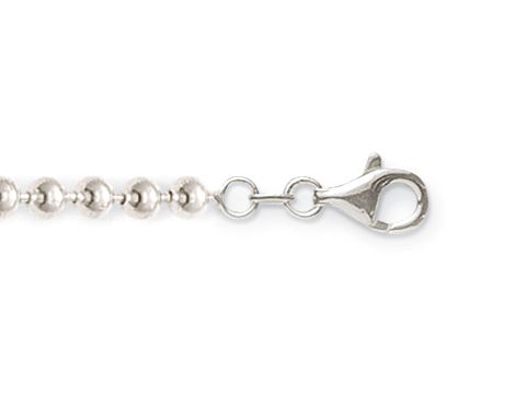 Charm Ketten aus poliertem Silber mit Karabinerverschluss, Hersteller Thomas Sabo, Modell X0047-001-12-S, Länge 45 cm, ideal zum Tragen von Charms.