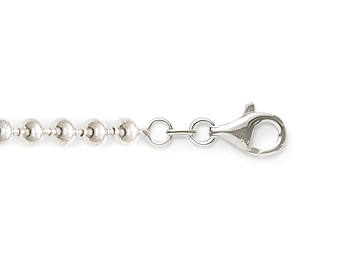 Charm Ketten aus poliertem Silber mit Karabinerverschluss, Hersteller Thomas Sabo, Modell X0047-001-12-S, Länge 45 cm, ideal zum Tragen von Charms.