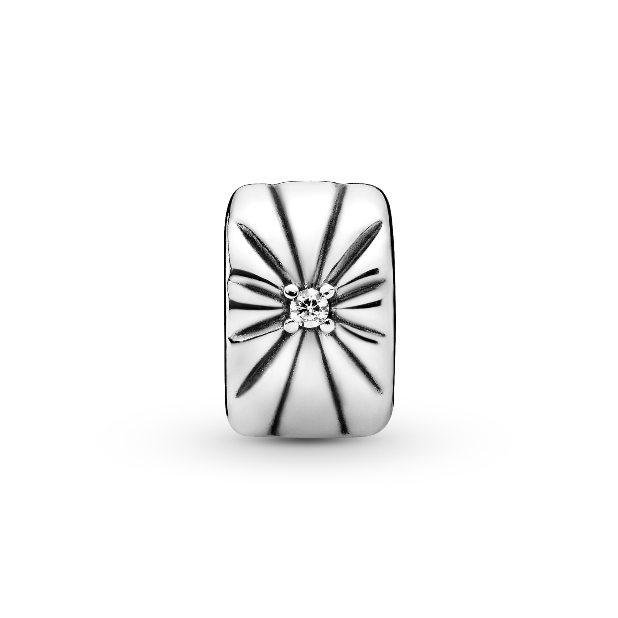 Pandora Sterling Silber CLIP Stopper + Zirkonia – Ansicht 3