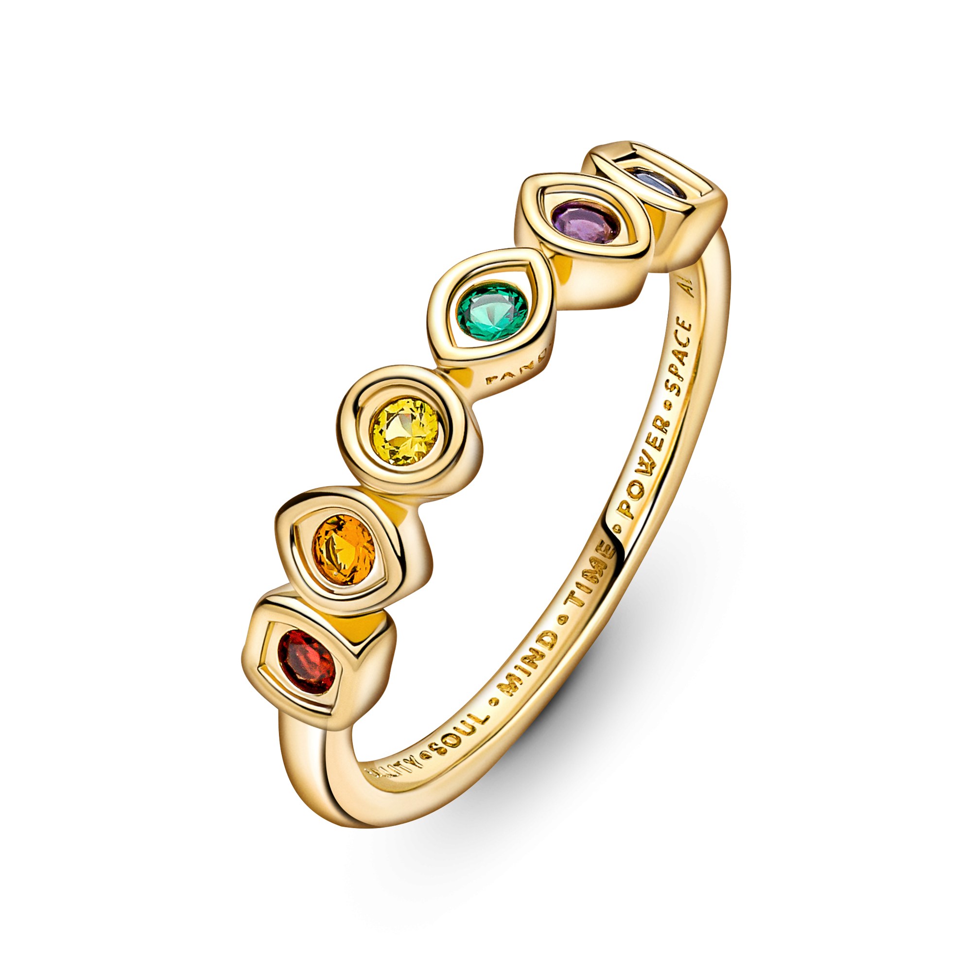 Pandora Marvel The Avengers Infinity Stones Ring - Gelbgold Verg. - Kristall - Multicolor – Ansicht 4