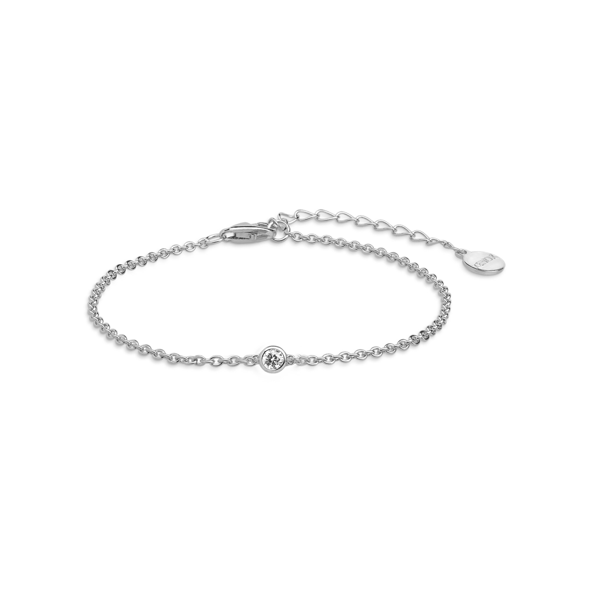 XENOX Sterling Silber Armband XS7387 - 15-18,5 cm - ZARGE SILBER - Ankerkette - Zarge – Ansicht 2