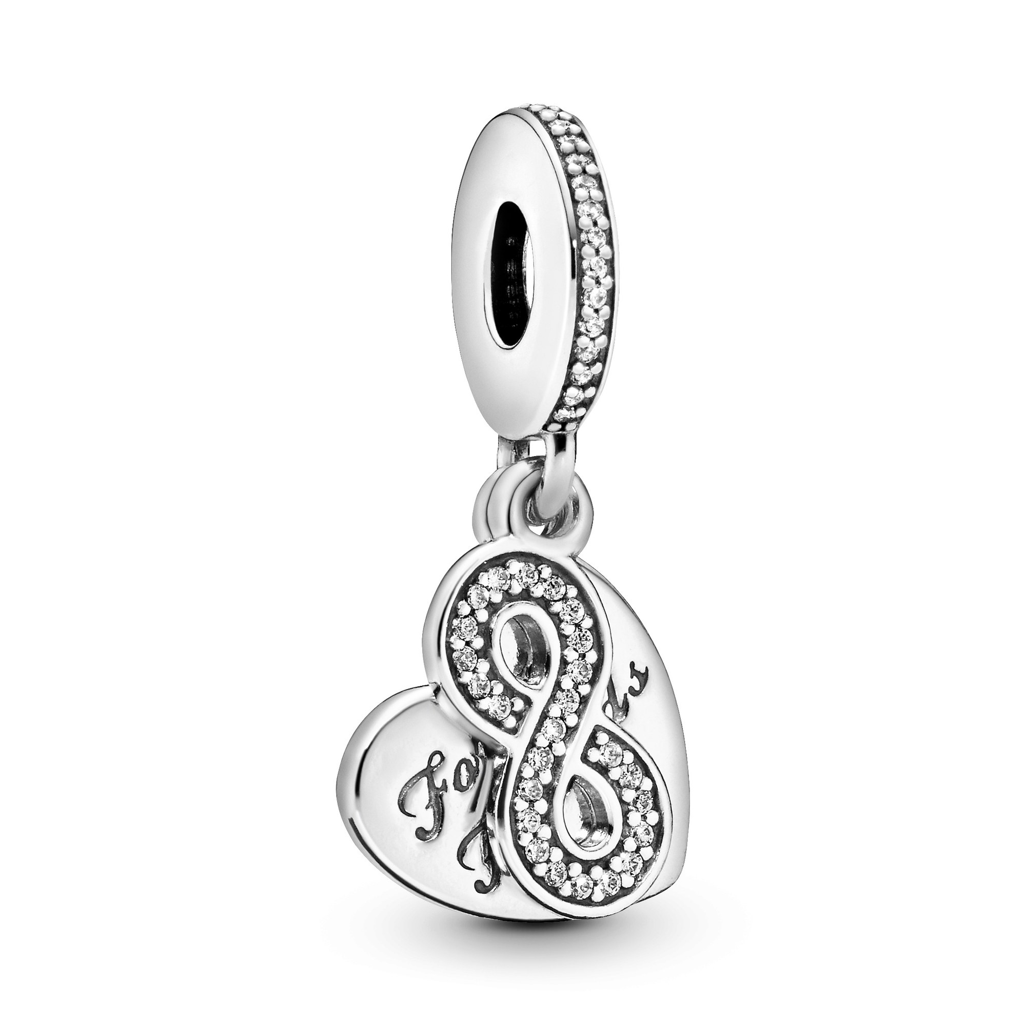 PANDORA Forever Friends - Silber Charm Anhänger - Zirkonia klar