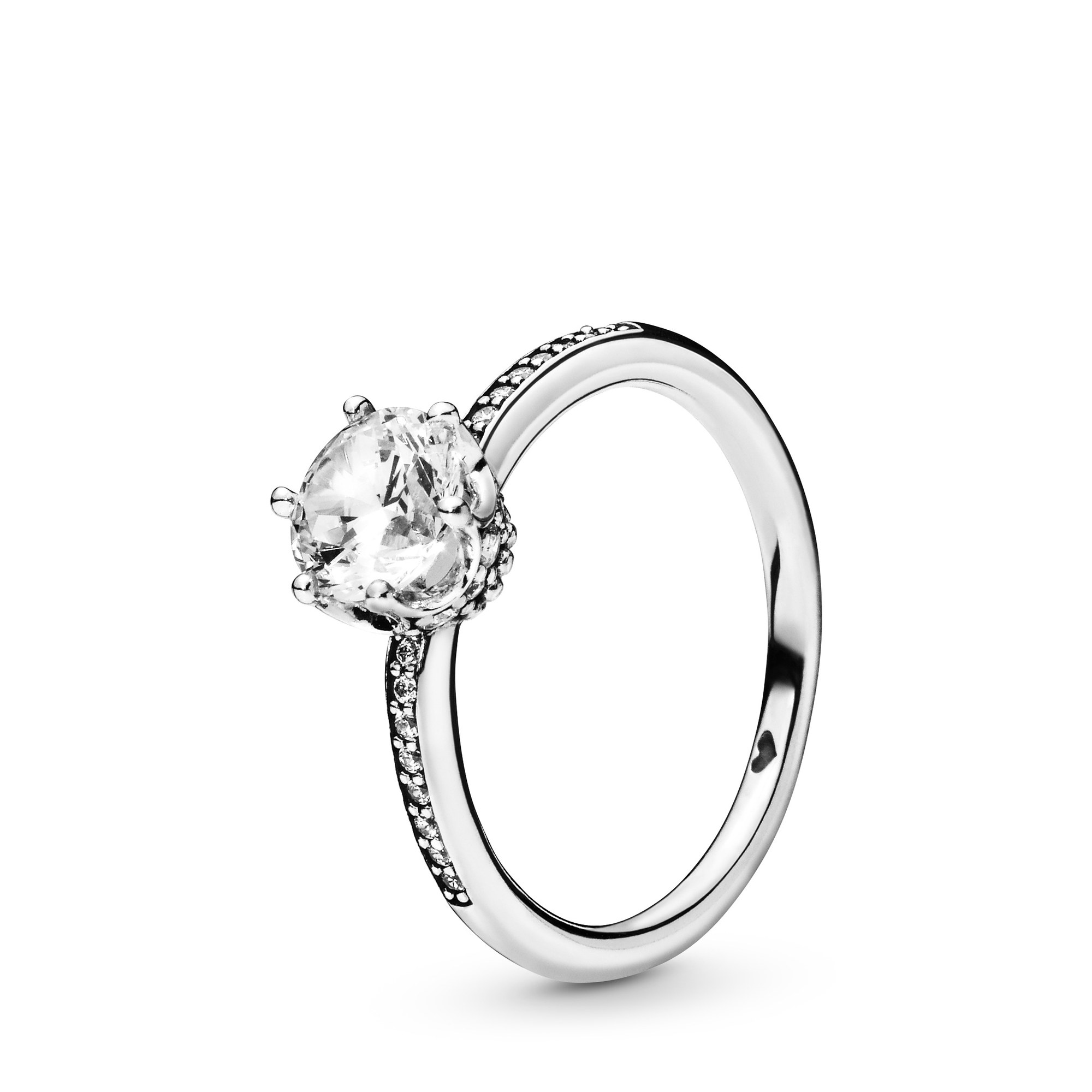 Pandora Crown Sterling Silber Ring + Zirkonia