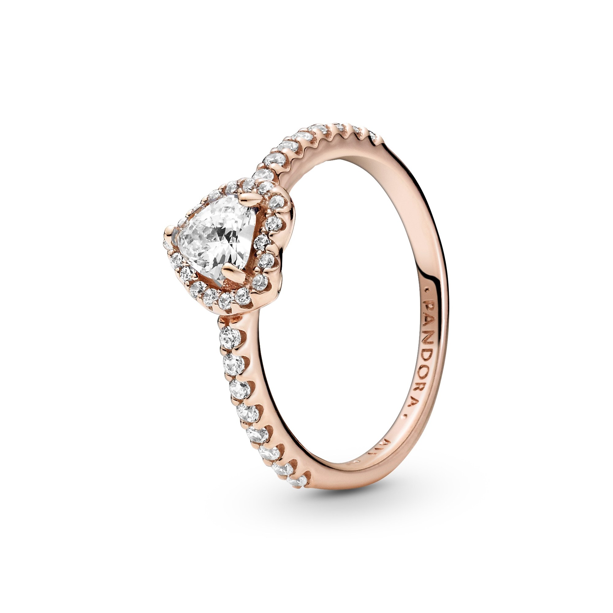 Pandora Timeless - Ring - funkelndes Herz - Silber - Roségold - Zirkonia