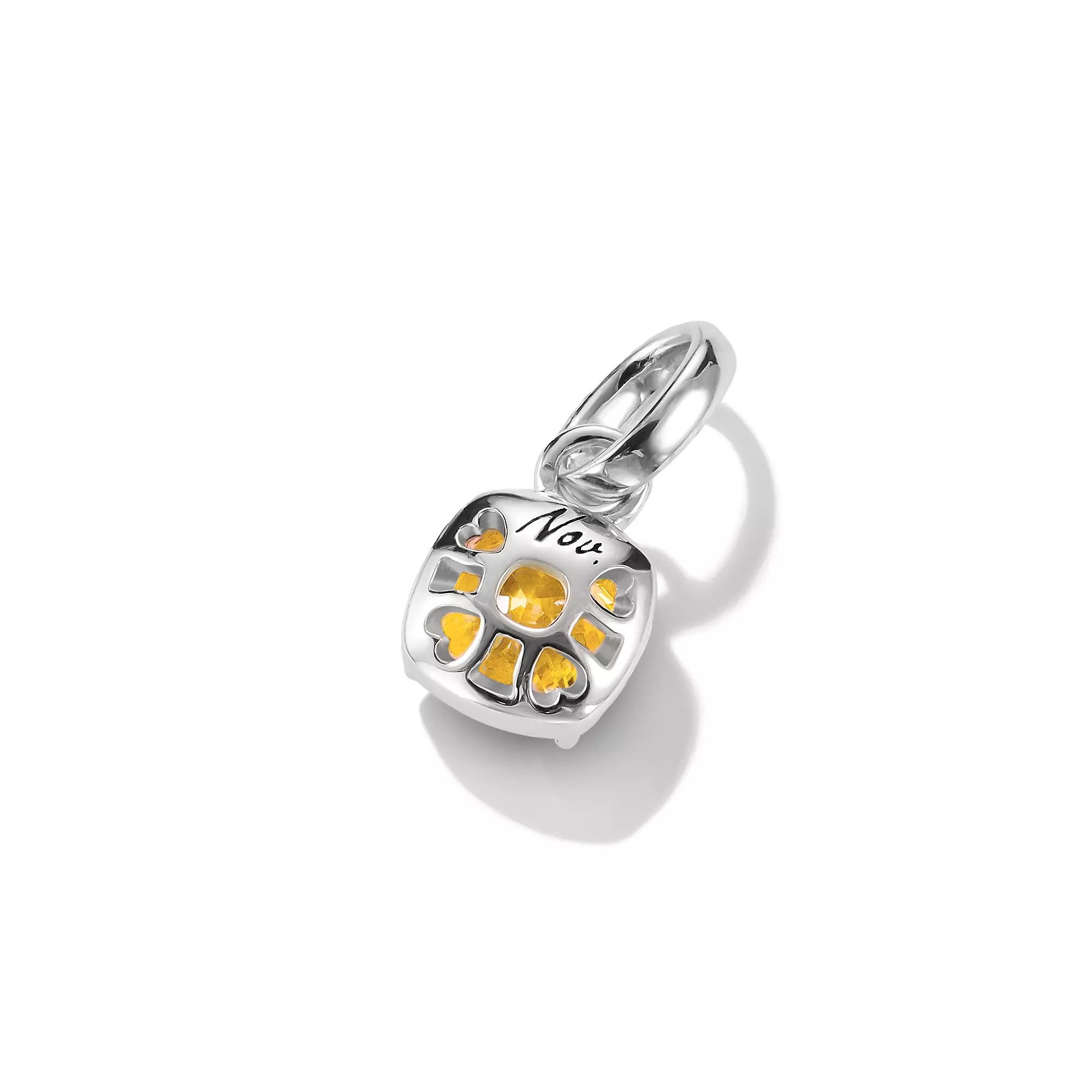 Thomas Sabo Connect - Birthstones Charm - November - Sterling Silber & Zirkonia - Gelb - Charm mit Öse – Ansicht 3
