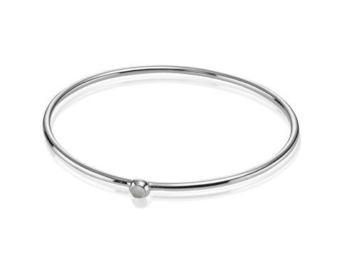 PANDORA 490101MS-1 Mondstein - Armreifen 19 cm - Silber - Stories