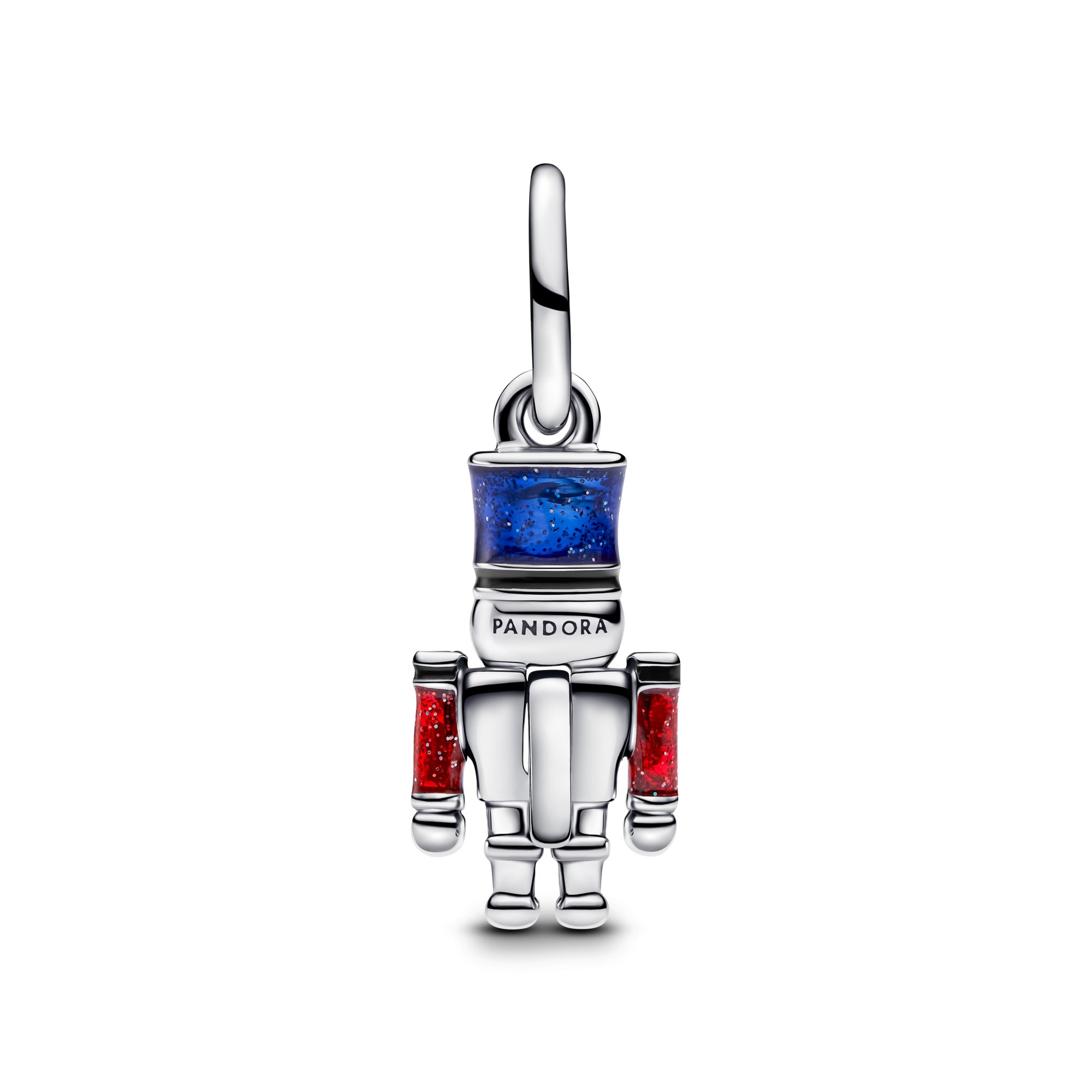 Pandora charm Beweglicher Nussknacker-Anhänger aus Silber mit klarem Zirkonia – Ansicht 3