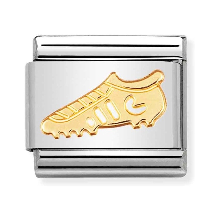 Nomination Composable Classic Charm Fußballschuhe - Edelstahl, Gelbgold