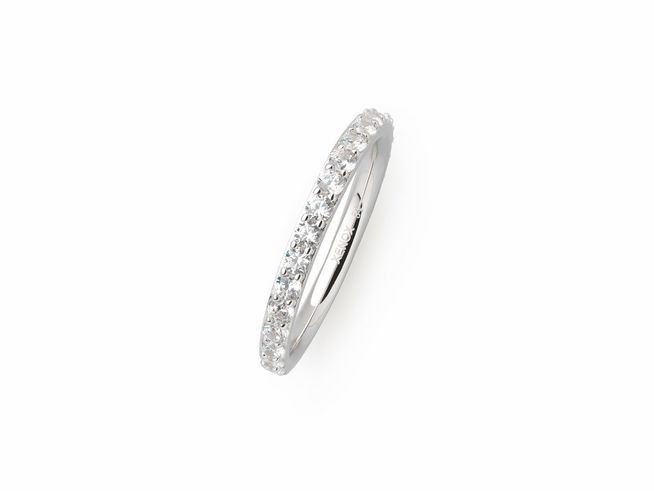Xenox Sterling Silber Ring XS7357/54 in Krappe Silber, Größe 54, mit funkelnden Steinen, stilvolles und elegantes Design für besondere Anlässe.