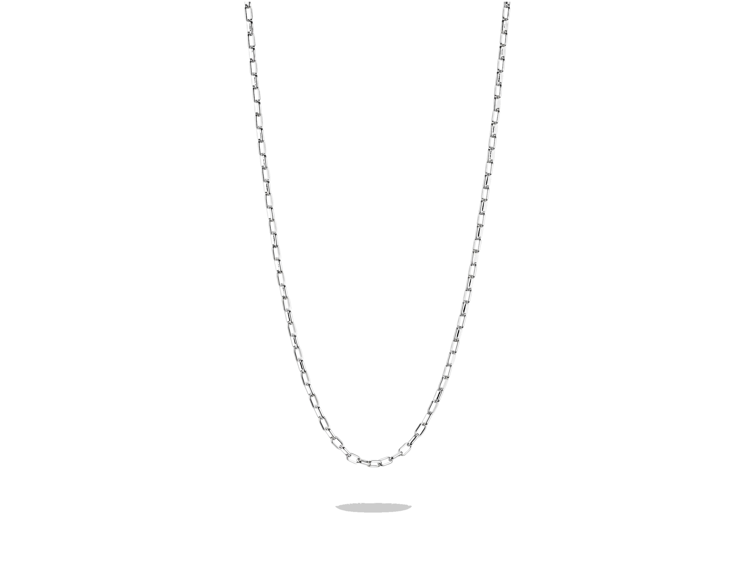 Eine elegante Silberkette im Paperclip-Design von Thomas Sabo, Modell KE2328-001-21-L70v, die 70 cm lang ist und perfekt für den Charm Club CONNECT geeignet ist.