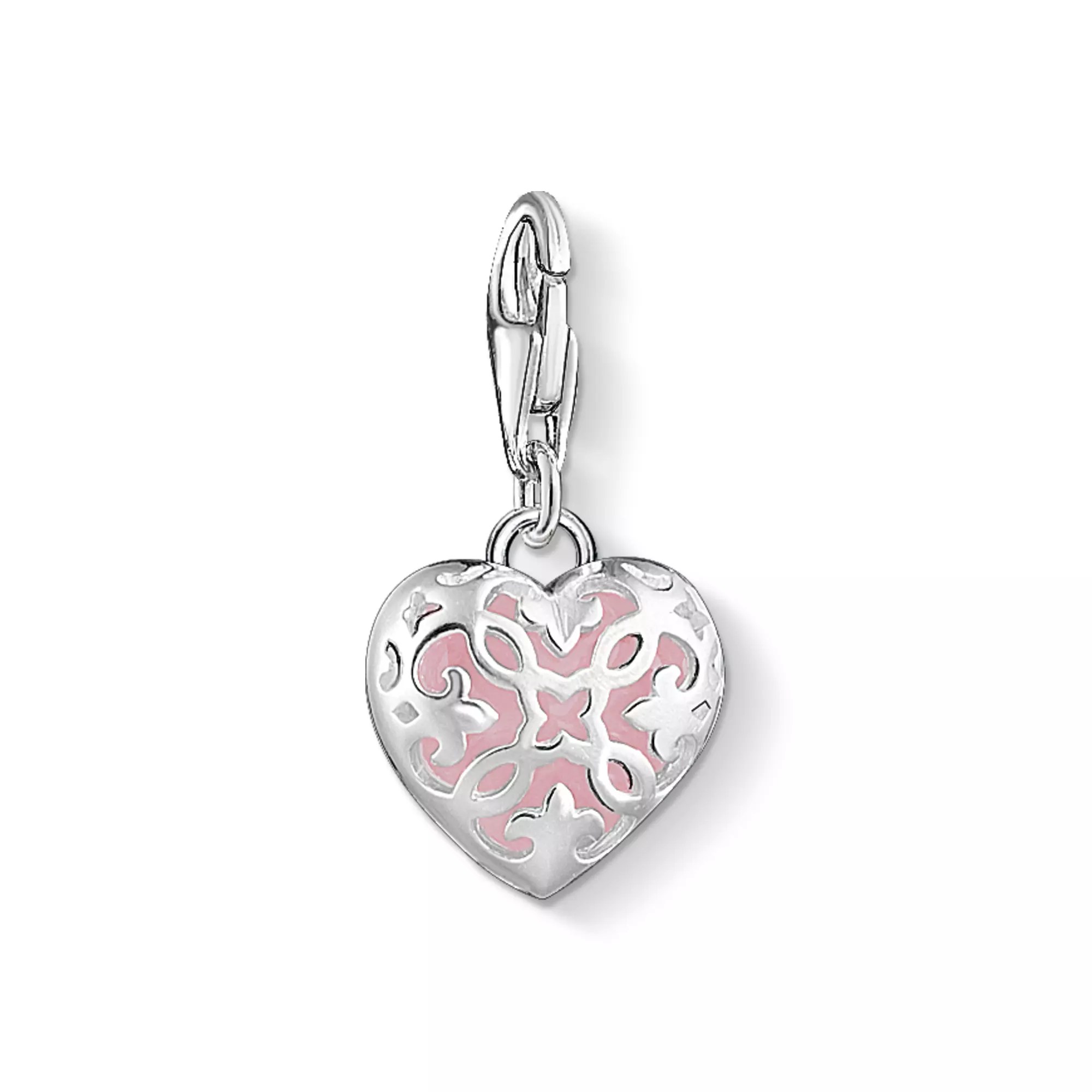 Thomas Sabo Charm - Herz - Silber - Rosenquarz - pink – Ansicht 2
