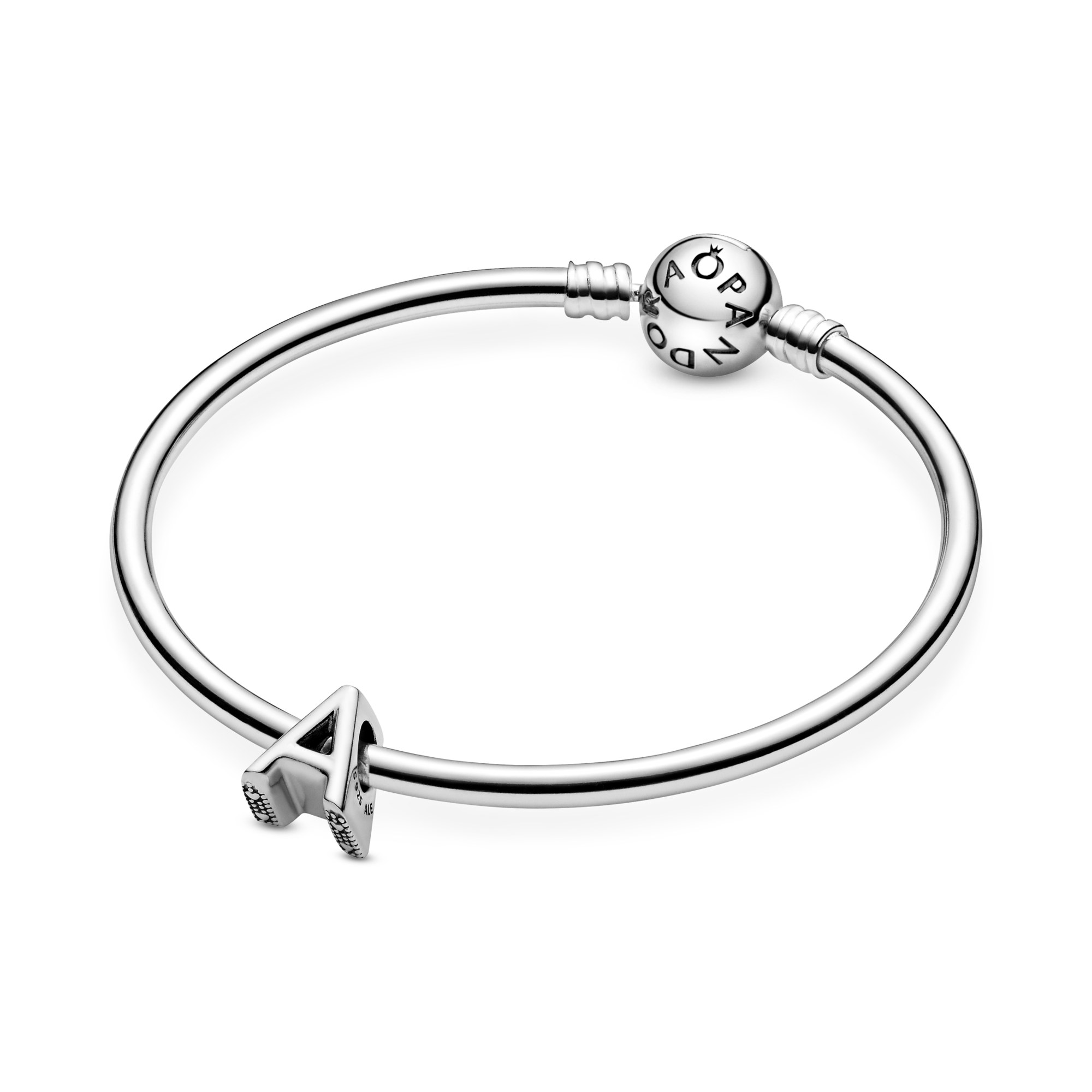 PANDORA Charm - Buchstabe A - Letter A - 925 Sterling Silber – Ansicht 5