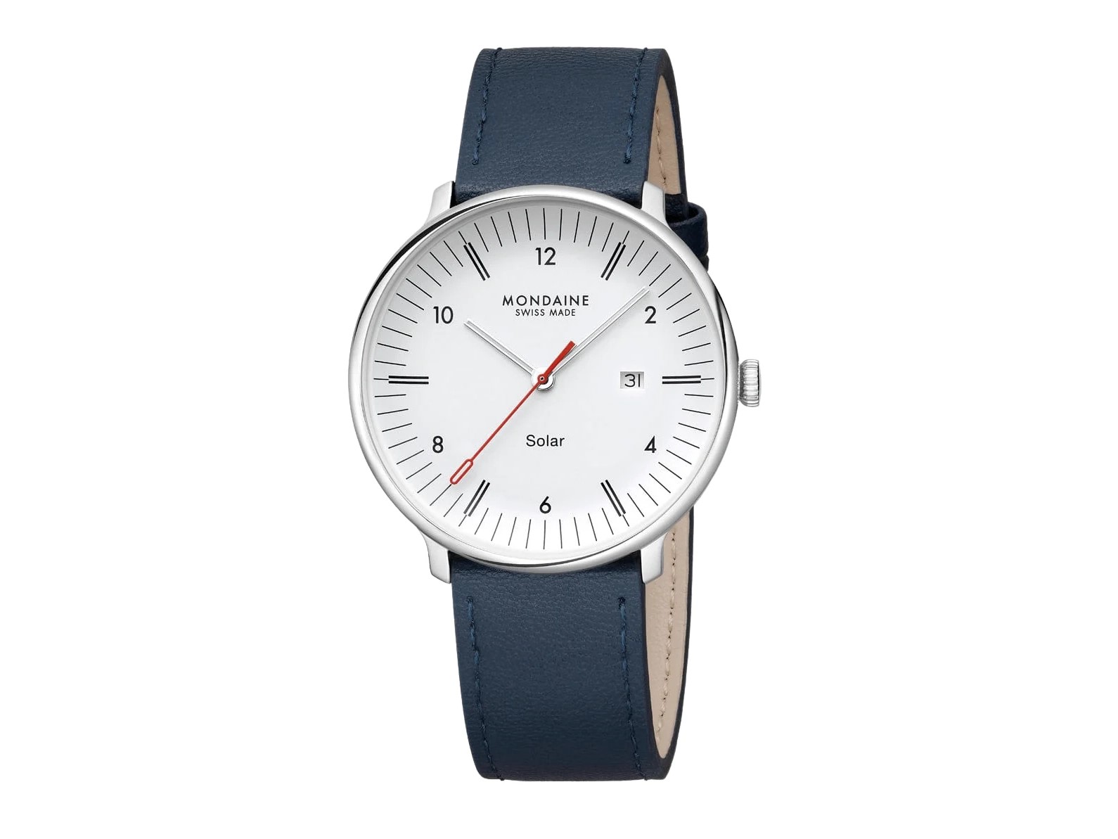 Mondaine Uhr MLE.41910.LDV - Doppio Big - SOLAR - Blau - 41 mm